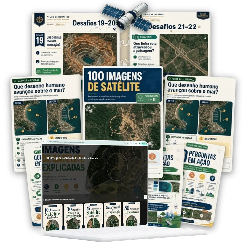 Acesso Premium — 100 Imagens de Satélite Explicadas com todos os bônus